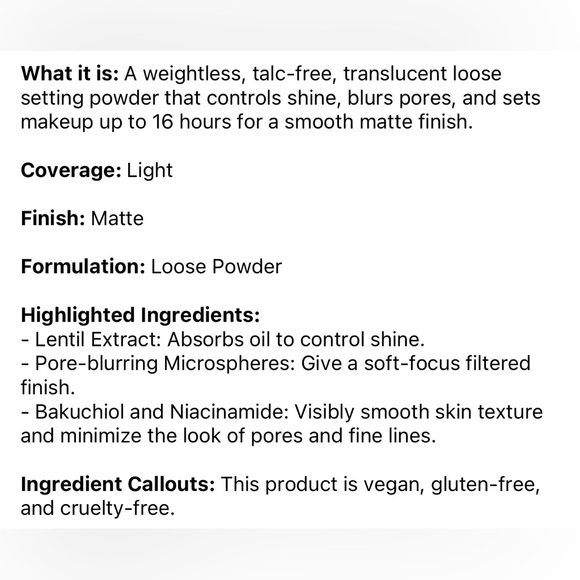 MILK Makeup Pore Eclipse Matte TRANSLUCENT LIGHT Setting Powder 🪞NEW IN BOX - Picture 8 of 9